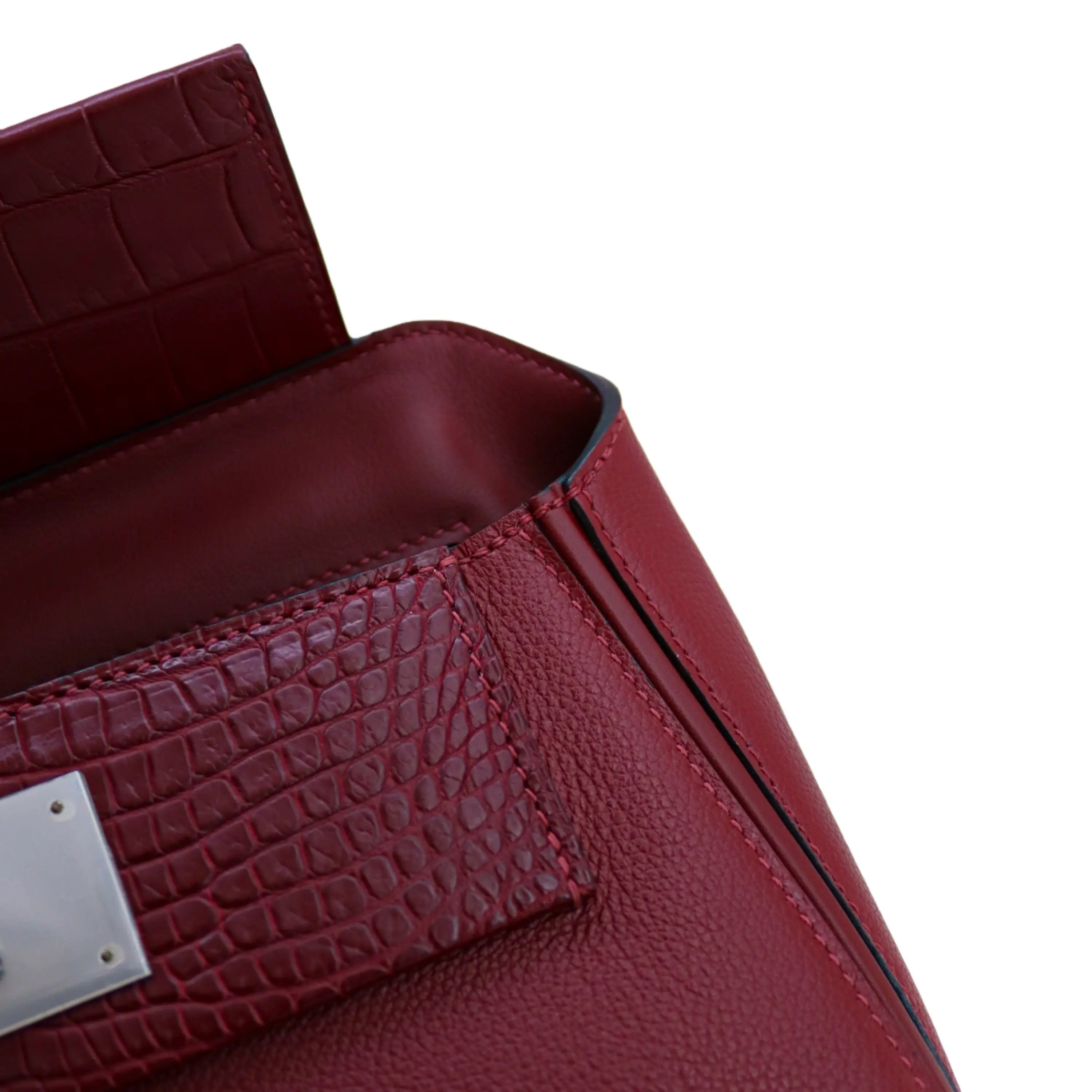2424 Bag Matte Alligator and Evercolor Calfskin Rouge Grenat