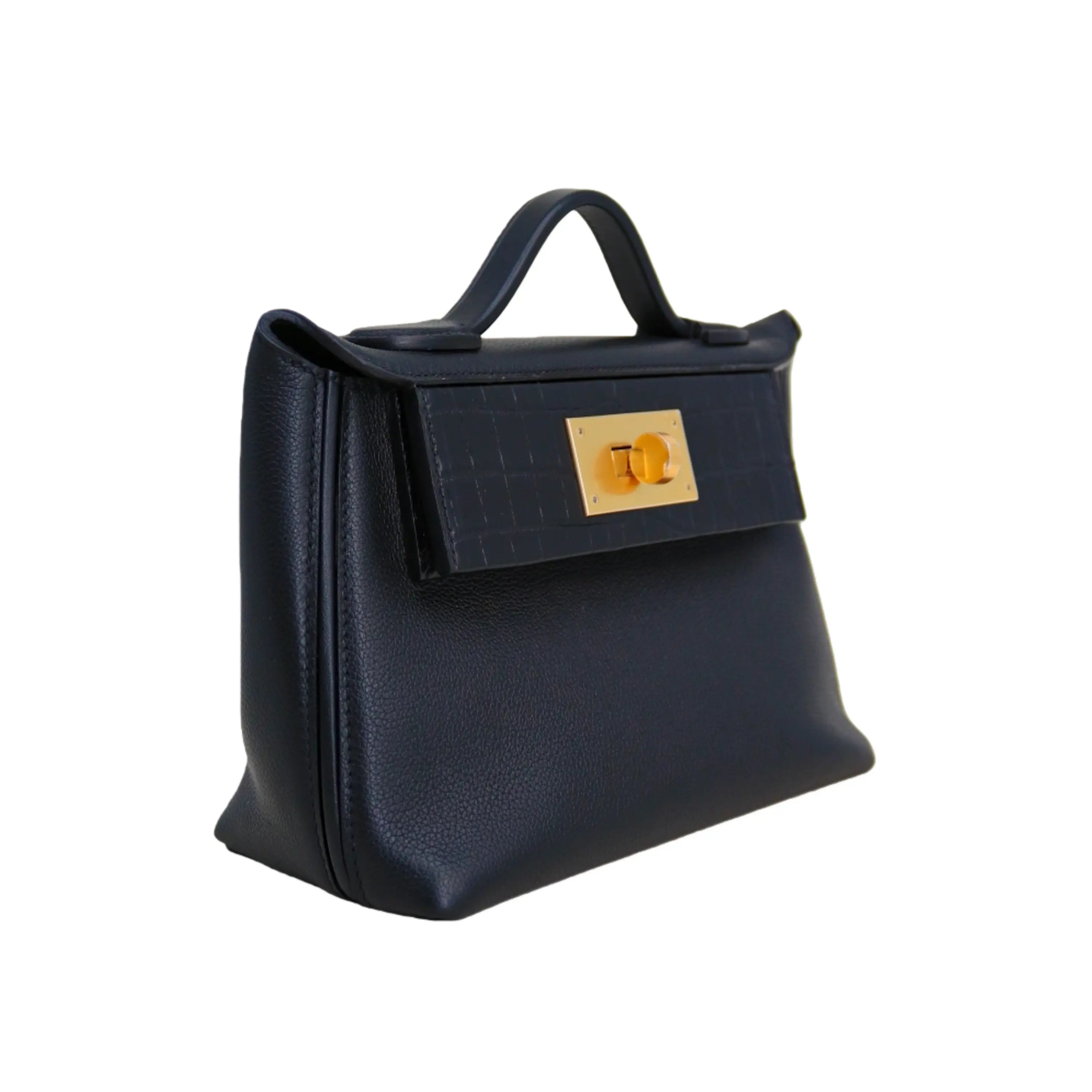 2424 Bag Matte Alligator and Evercolor Calfskin Black
