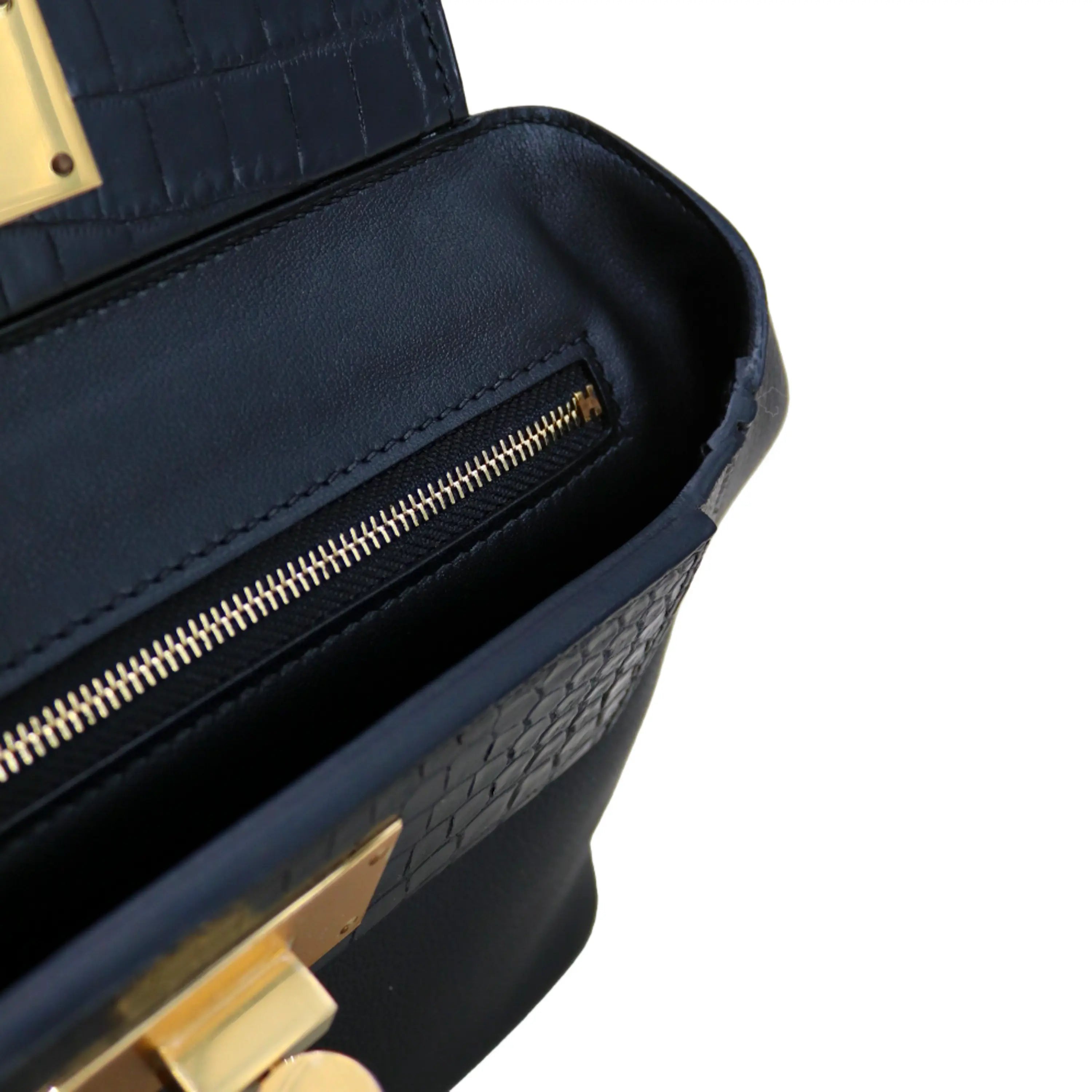 2424 Bag Matte Alligator and Evercolor Calfskin Black