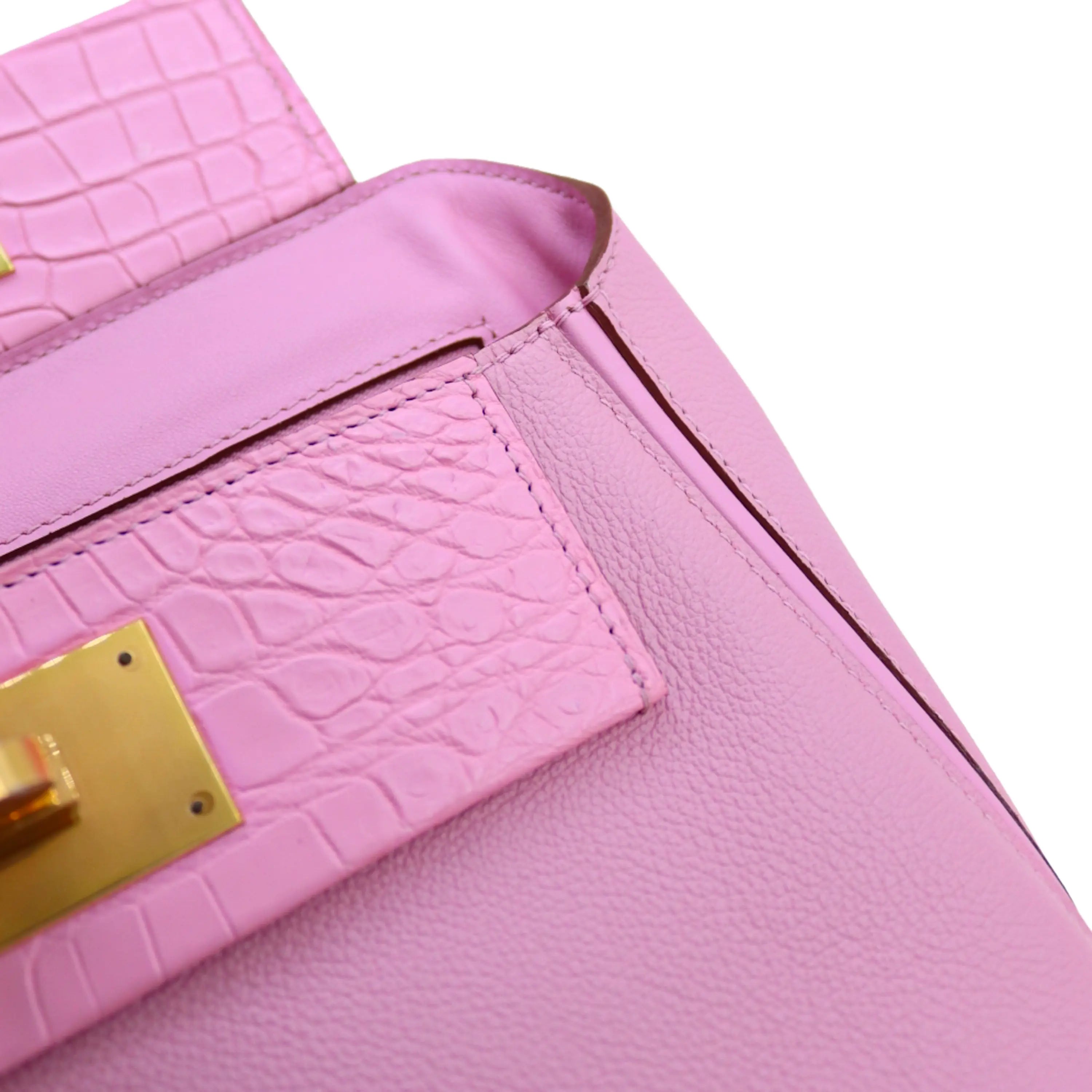 2424 Bag Matte Alligator and Evercolor Calfskin Pink