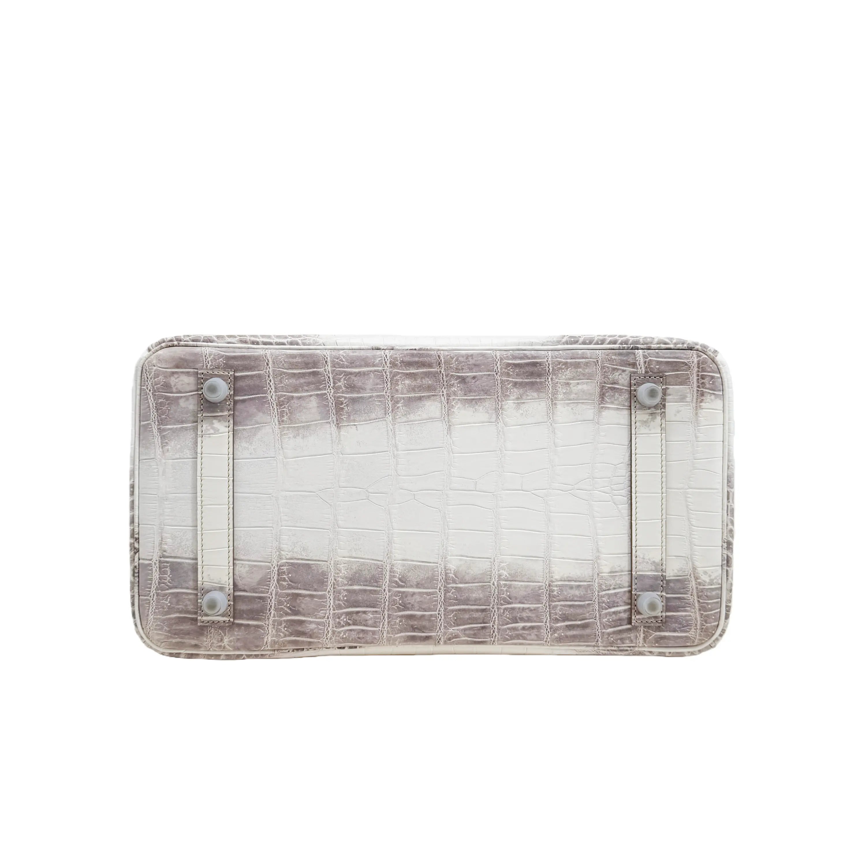 BK 25 Himalayan Blanc Matte Crocodile Palladium Hardware