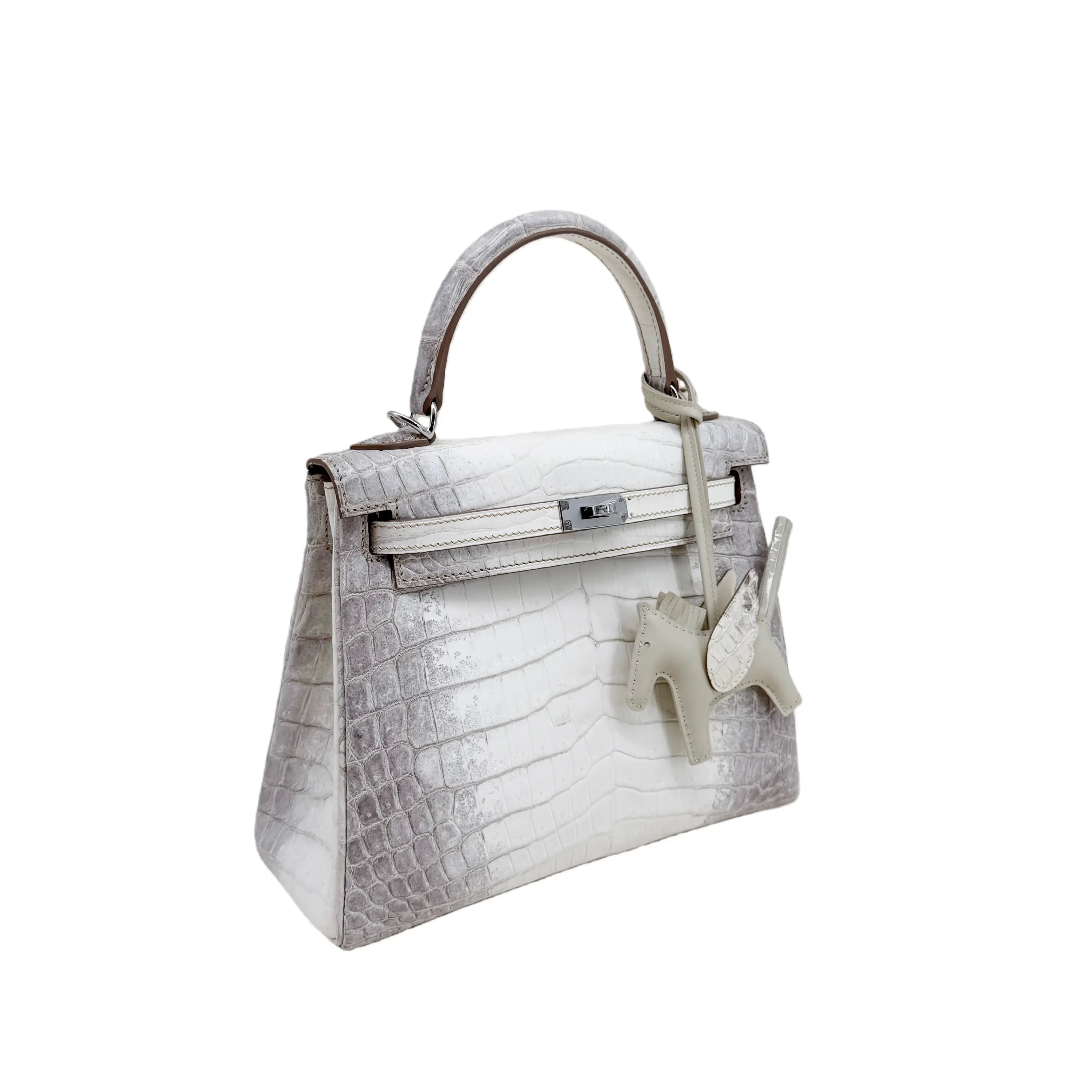 K25 Himalayan Blanc Matte Crocodile PHW – Himalayan White-Gray