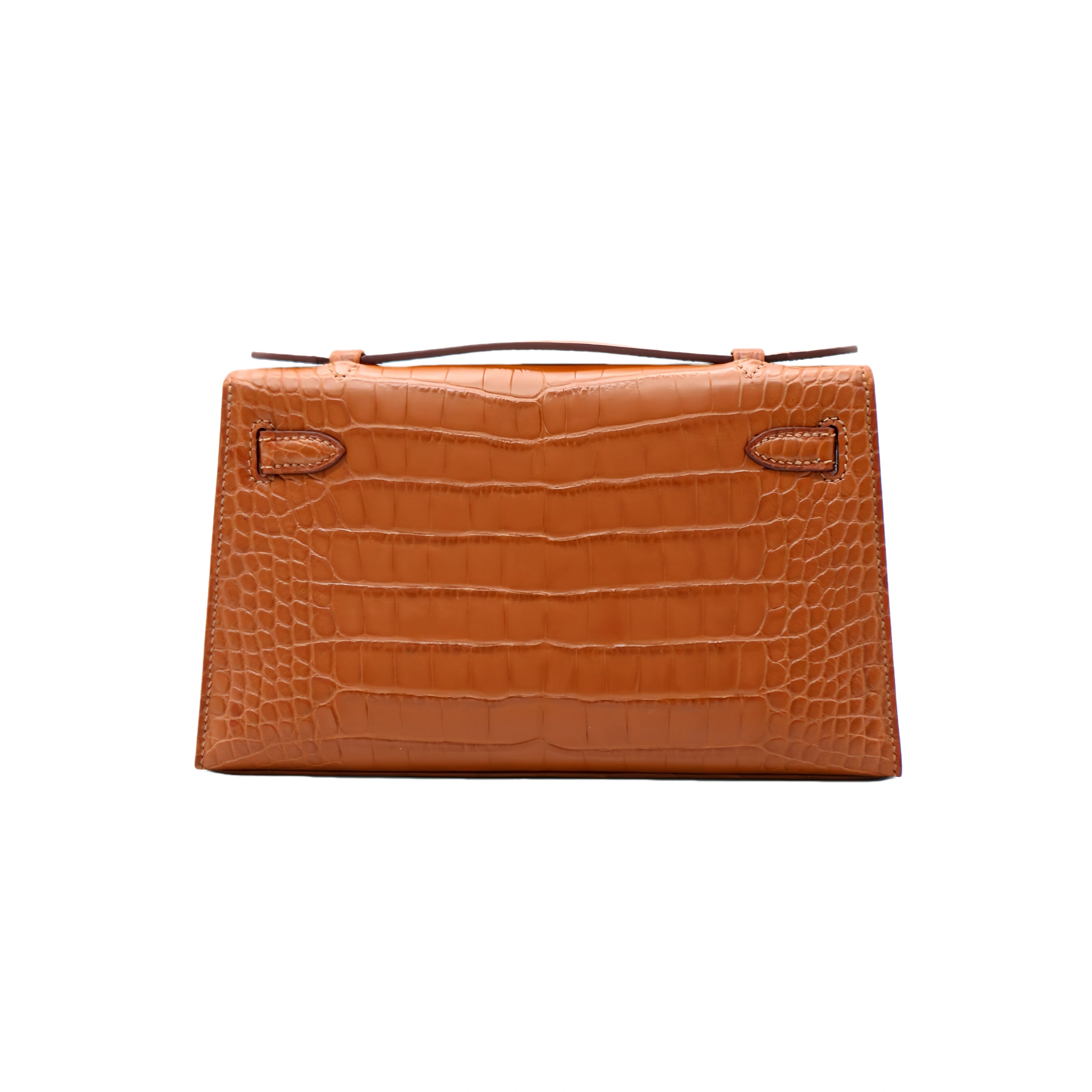 MK I 22 Matte Alligator Handbag Cognac