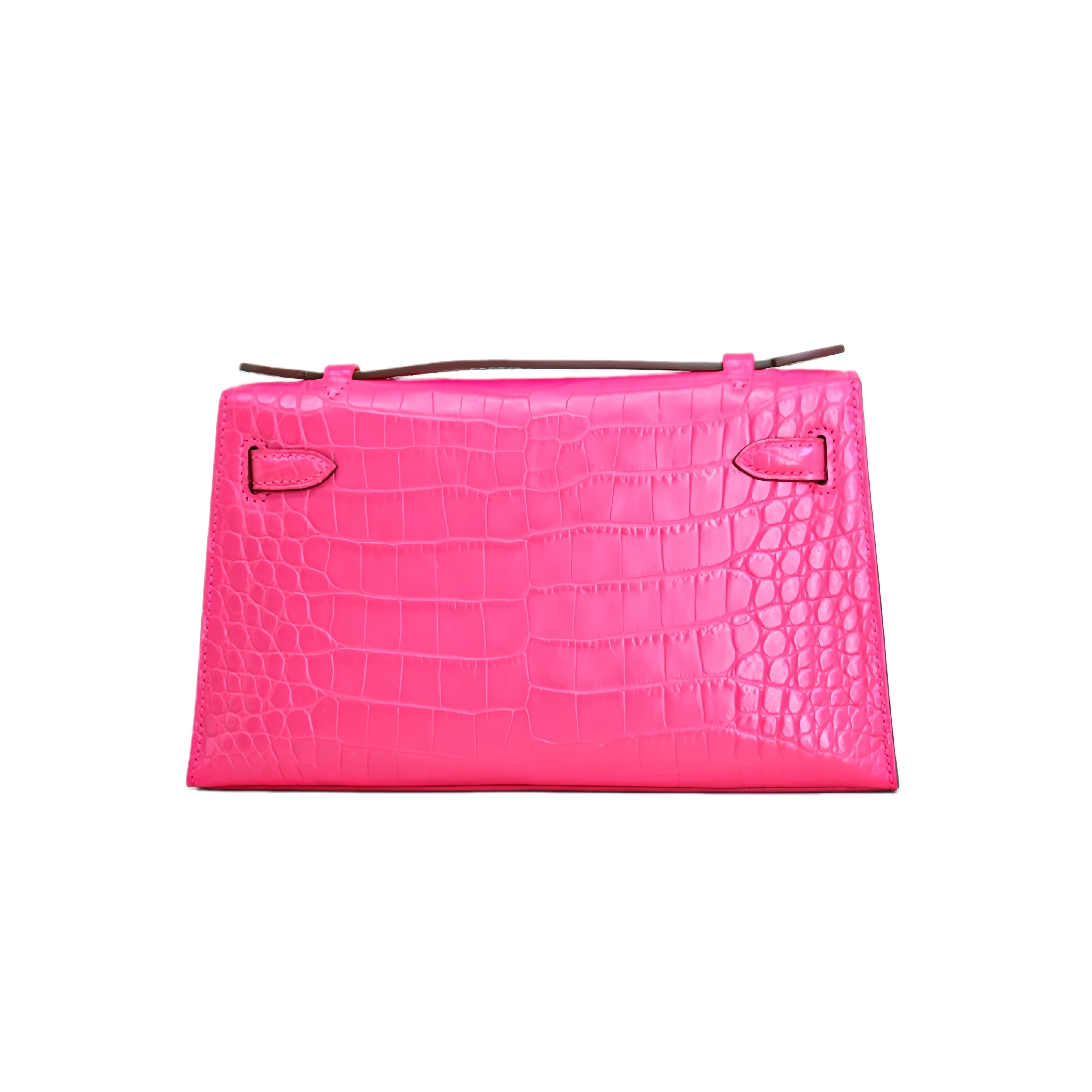 MK I 22 Matte Alligator Handbag Rose Pink