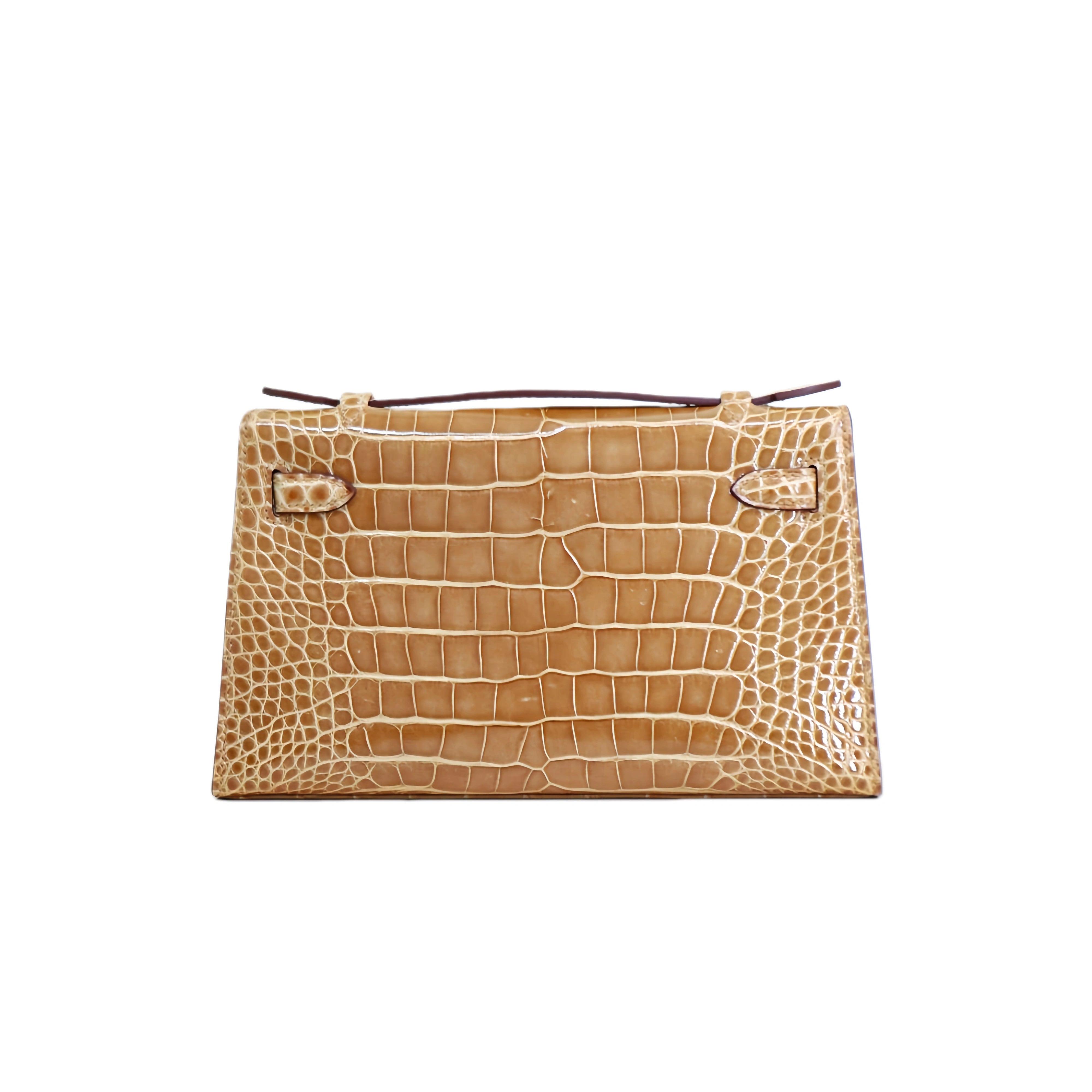MK I 22 Lisse Alligator Handbag Miel