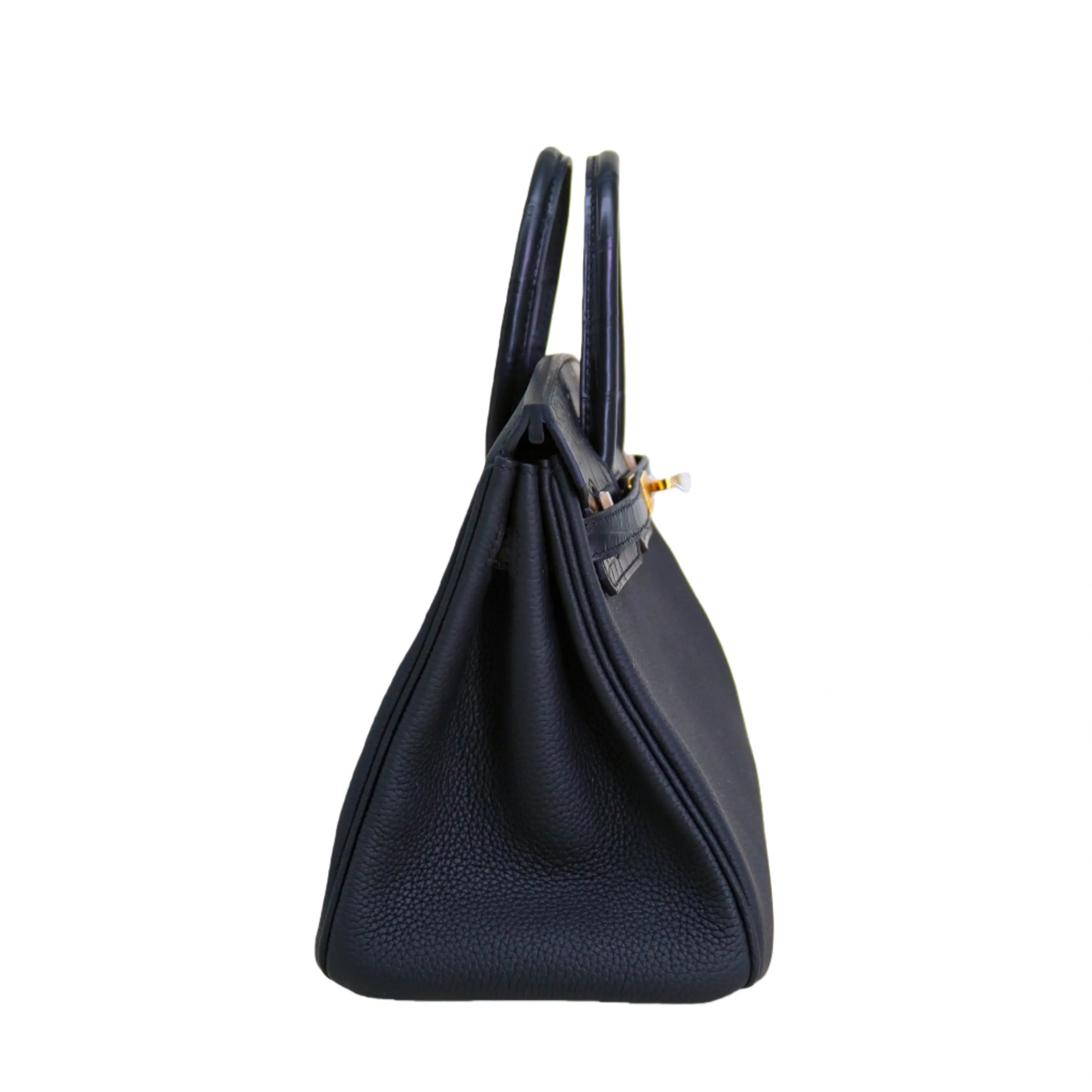 BK 25 Alligator mississippiensis & Togo Calfskin in Black