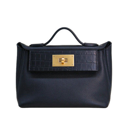 2424 Bag Matte Alligator and Evercolor Calfskin Black