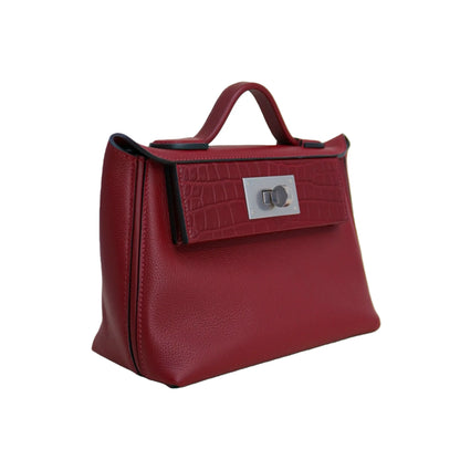 2424 Bag Matte Alligator and Evercolor Calfskin Rouge Grenat