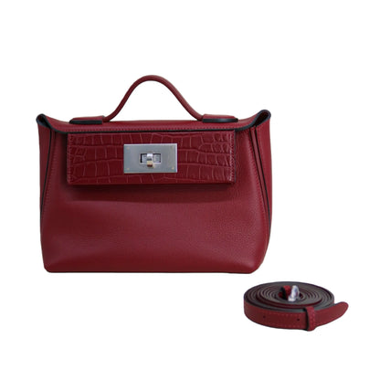 2424 Bag Matte Alligator and Evercolor Calfskin Rouge Grenat