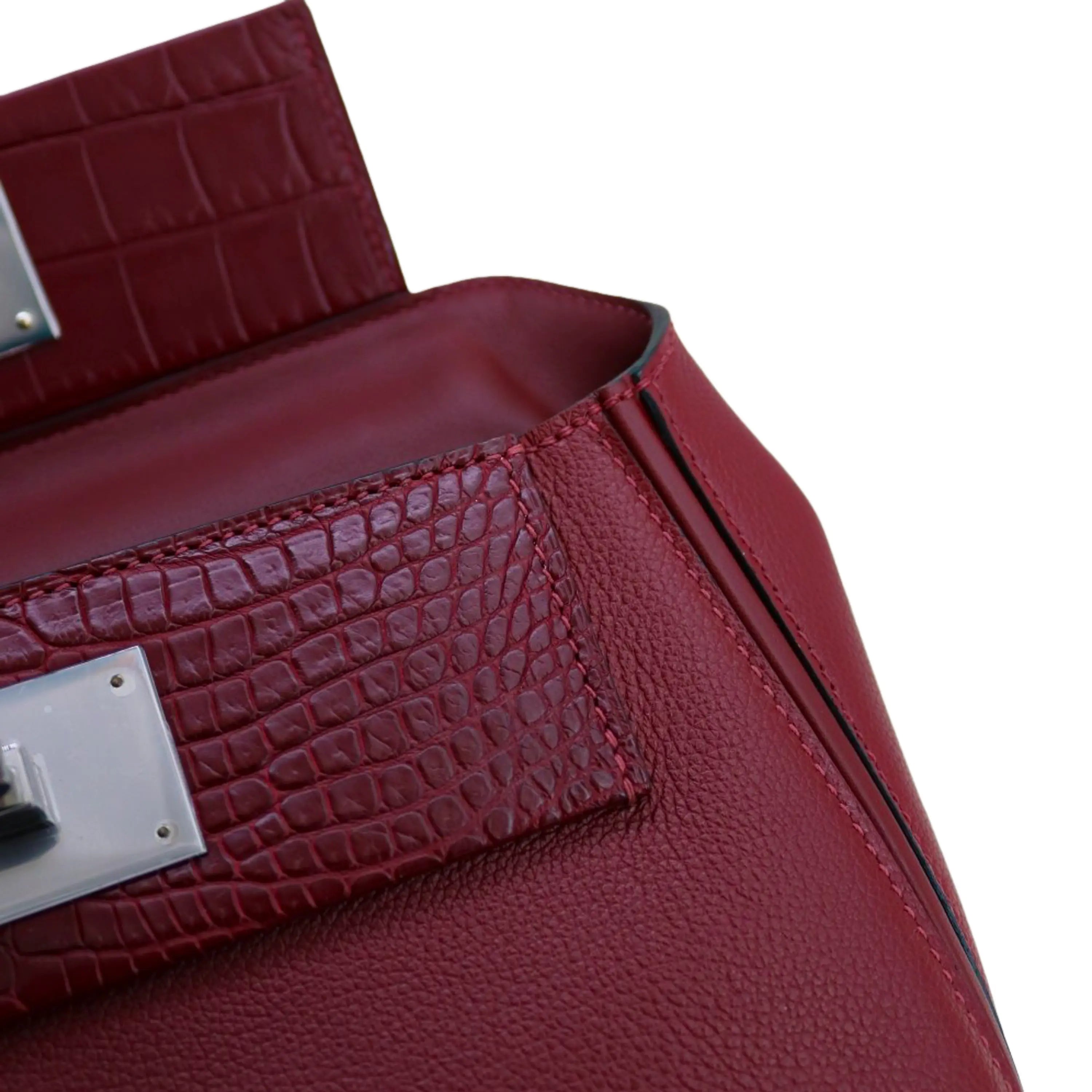2424 Bag Matte Alligator and Evercolor Calfskin Rouge Grenat