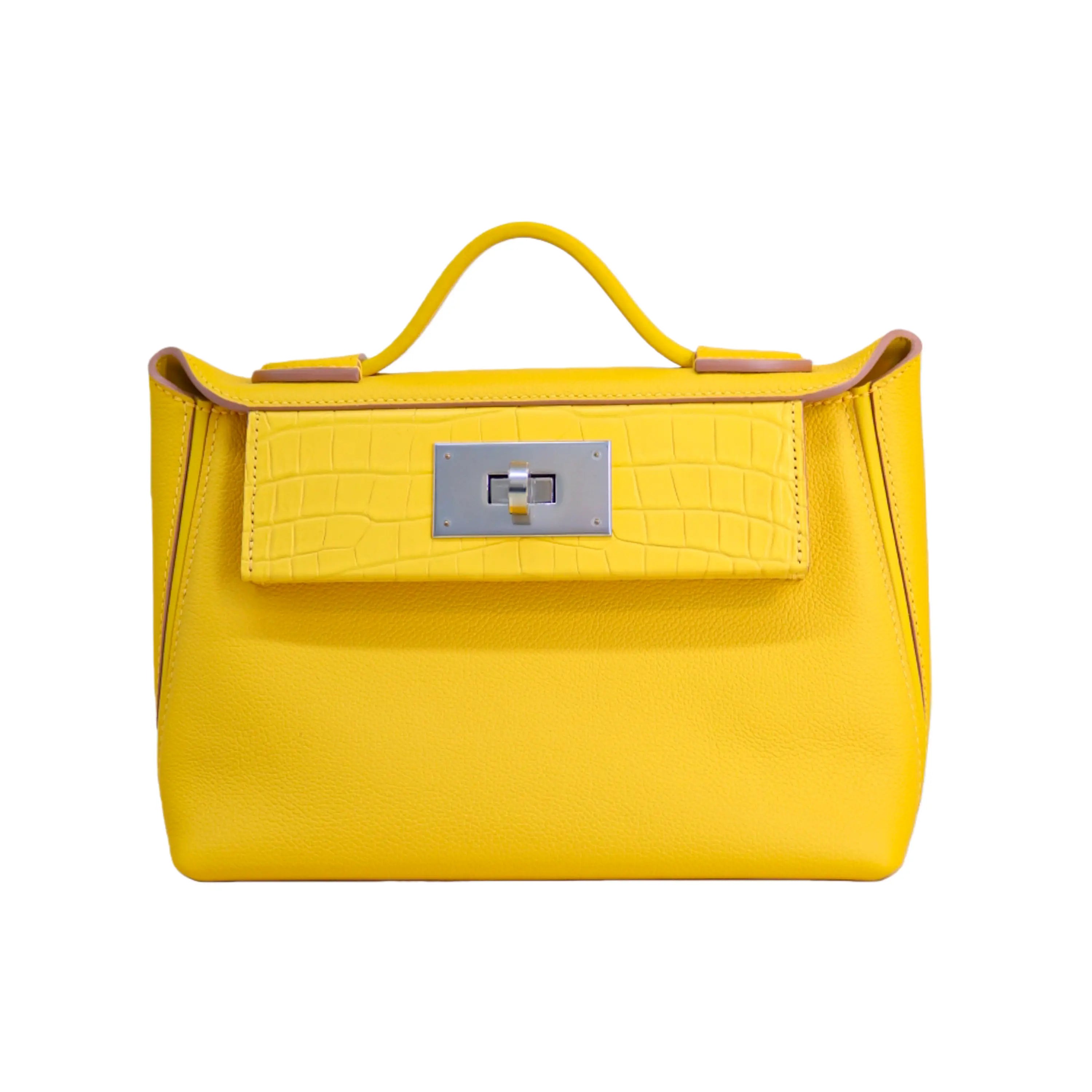 2424 Bag Matte Alligator and Evercolor Calfskin Soleil Yellow