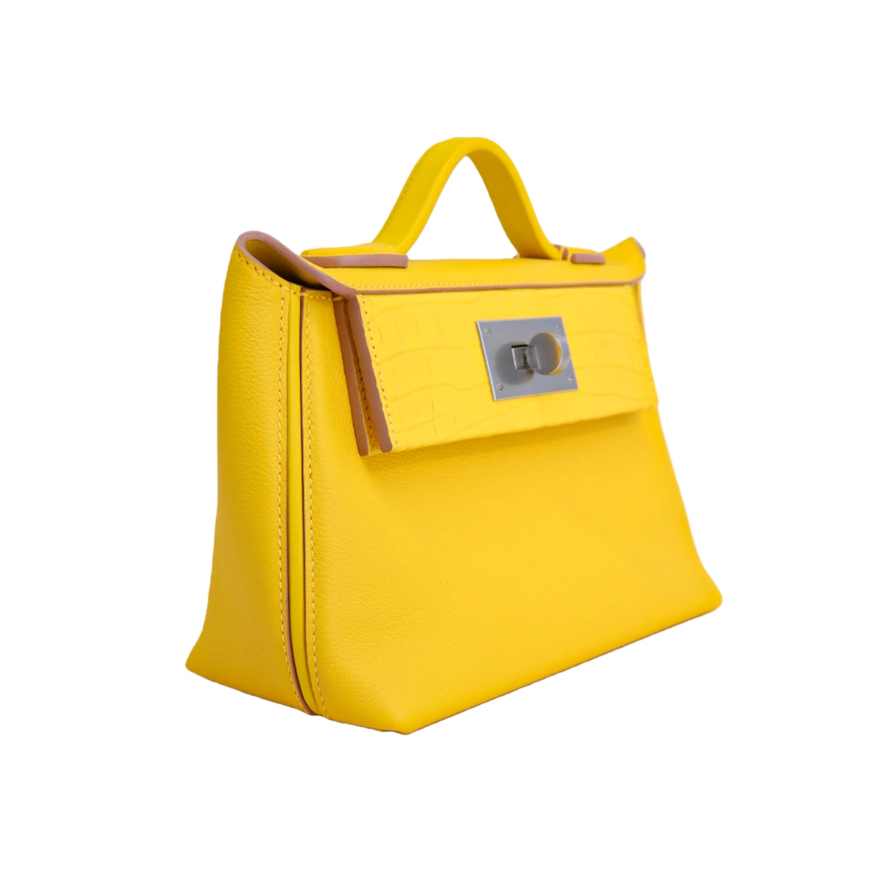 2424 Bag Matte Alligator and Evercolor Calfskin Soleil Yellow
