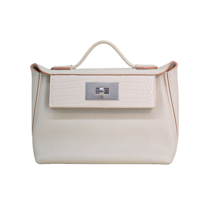 2424 Bag Matte Alligator and Evercolor Calfskin Cream White