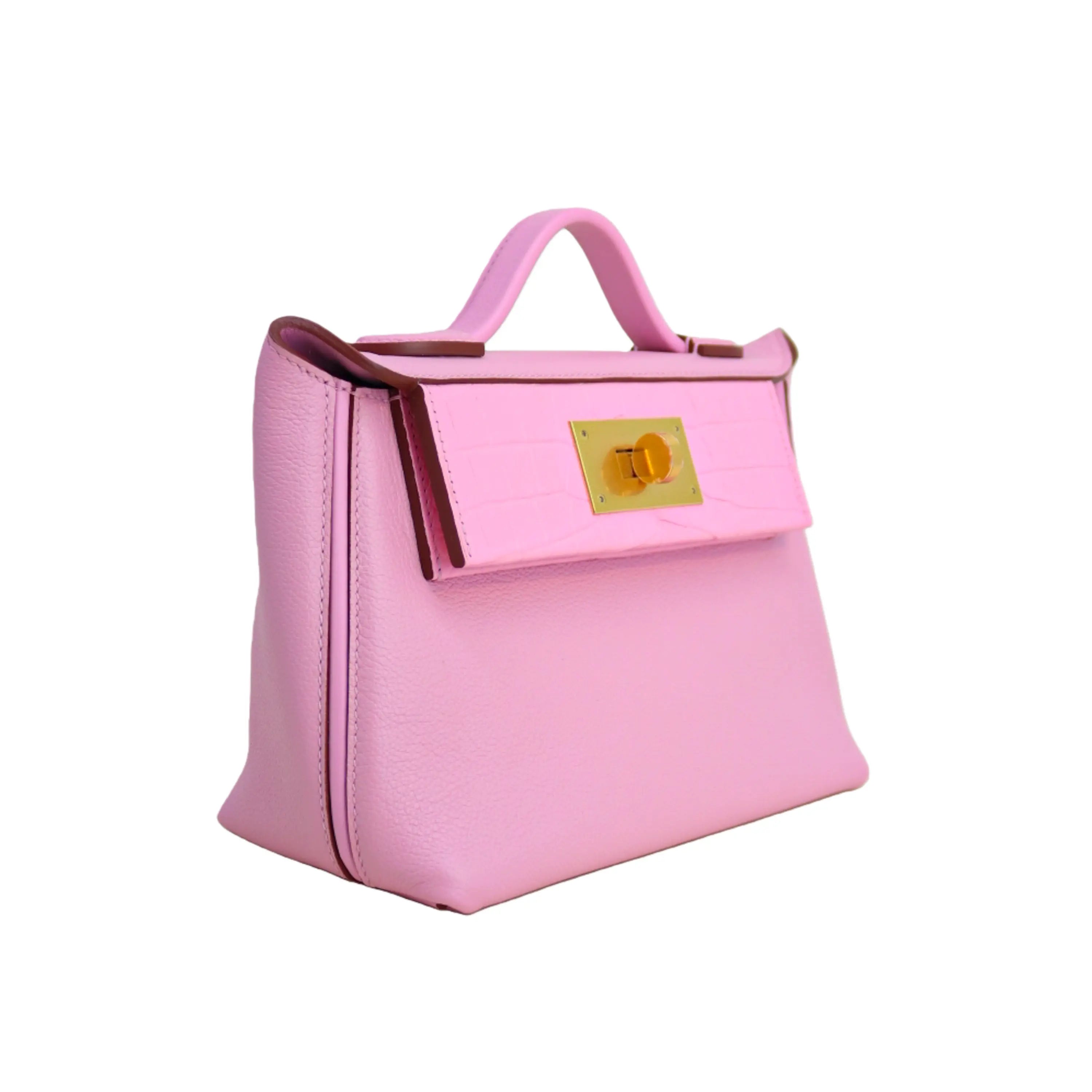 2424 Bag Matte Alligator and Evercolor Calfskin Pink