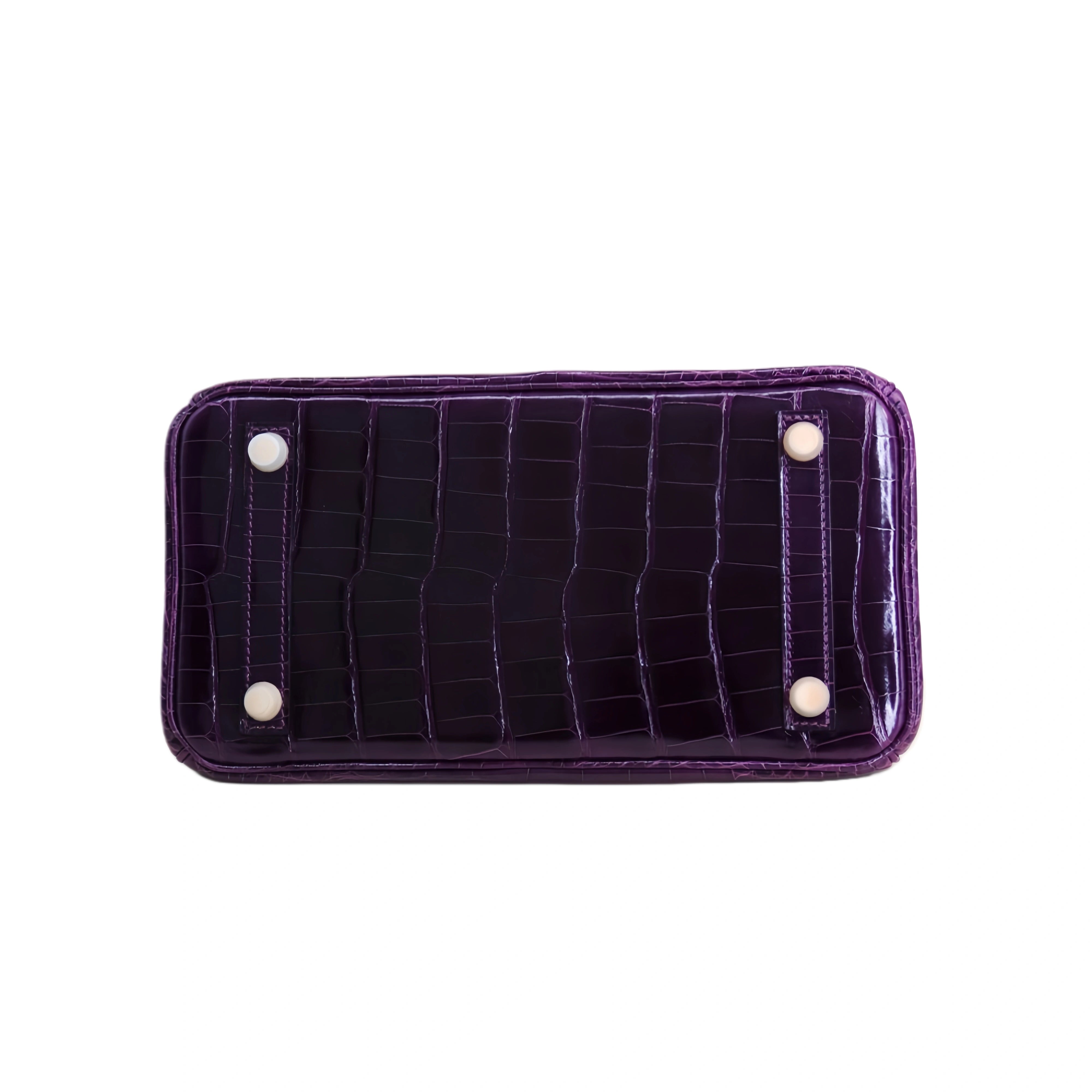 BK 25 Lisse Alligator Handbag Violet