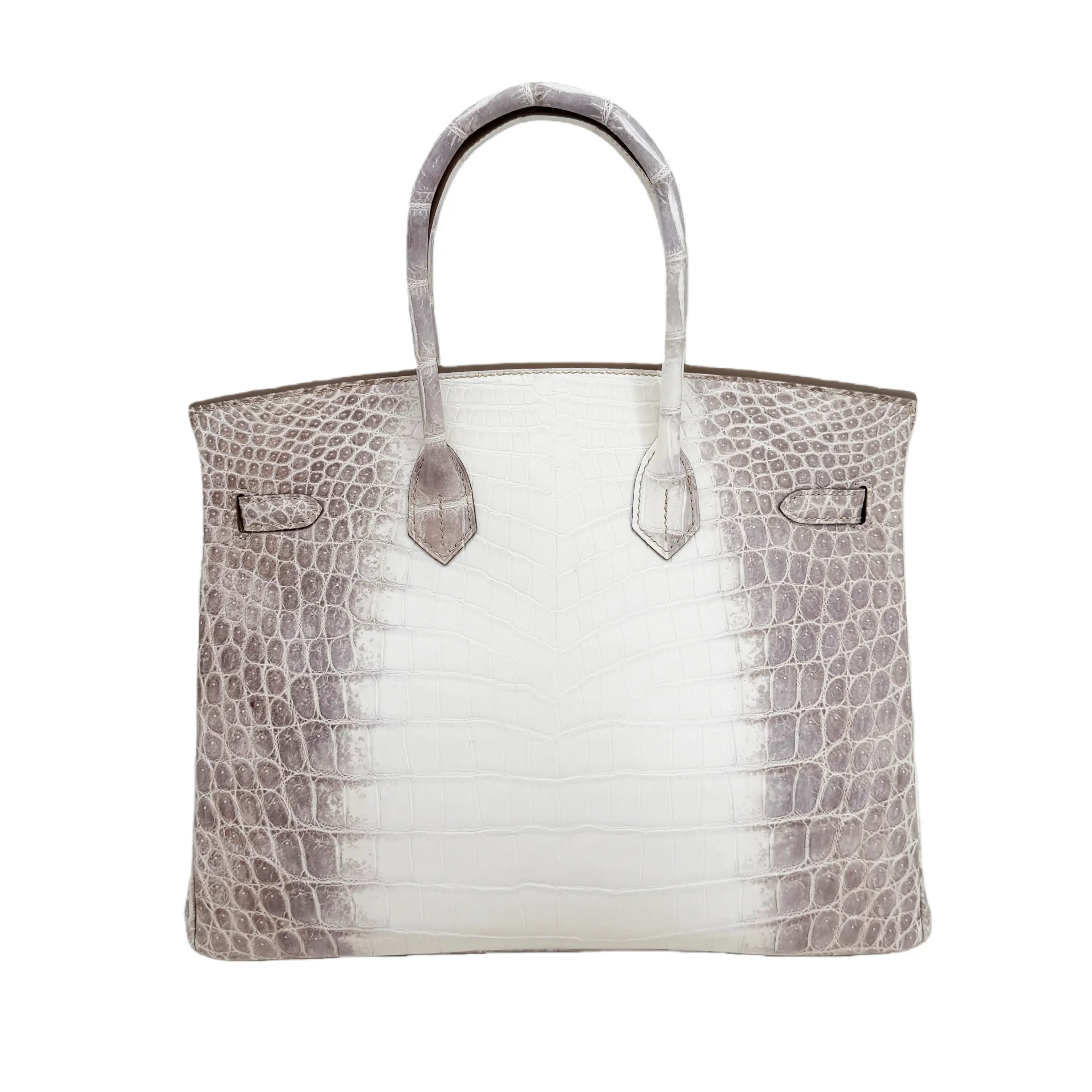 BK 25 Himalayan Blanc Matte Crocodile Palladium Hardware