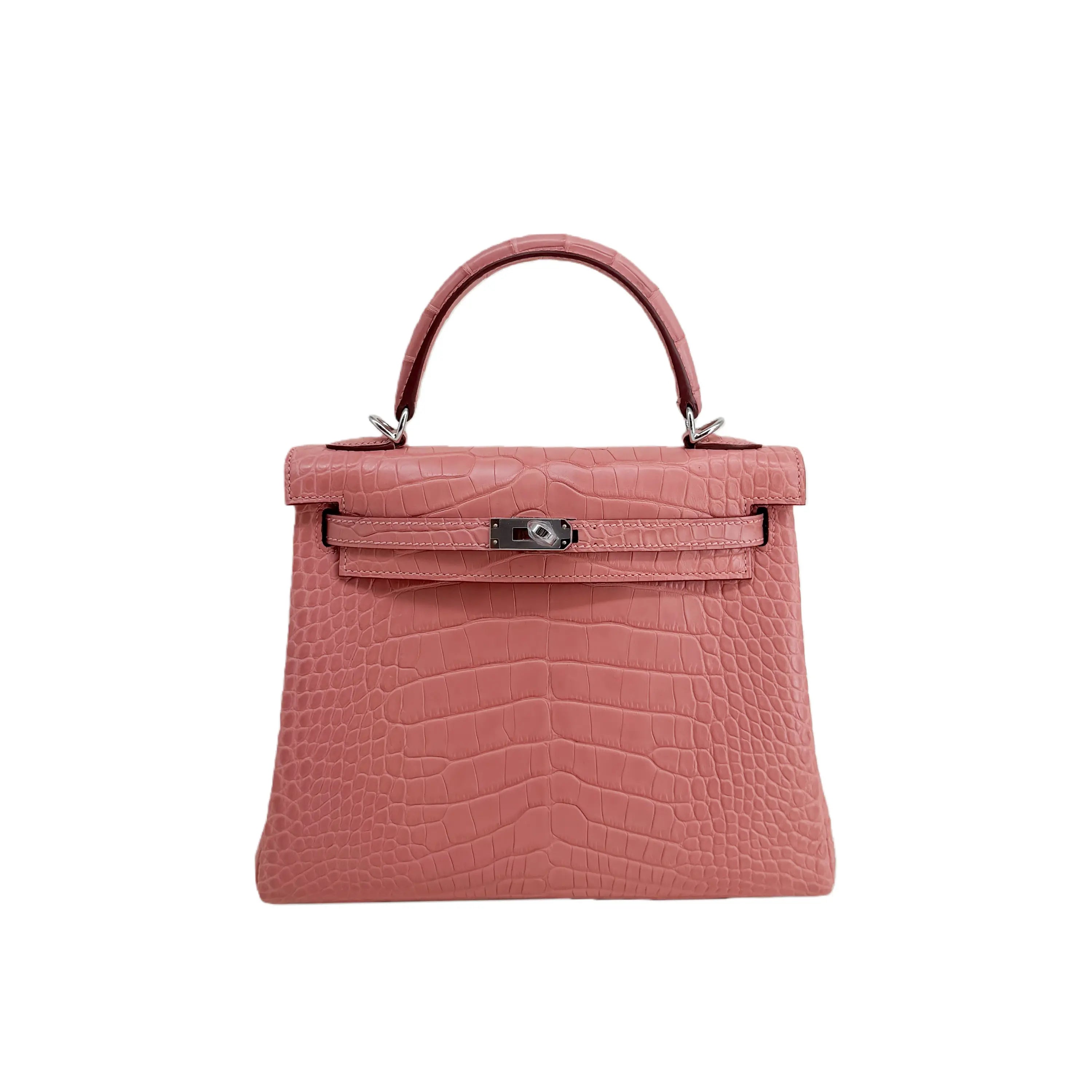 K25 Lait Matte Alligator Palladium Hardware