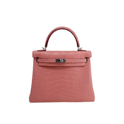 K25 Lait Matte Alligator Palladium Hardware