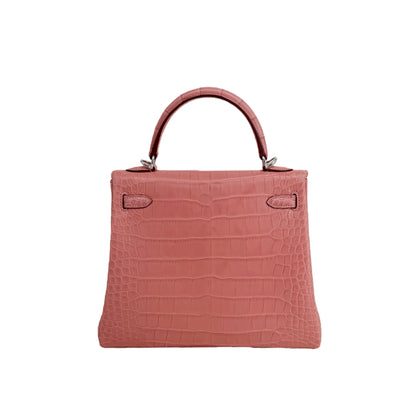 K25 Lait Matte Alligator Palladium Hardware