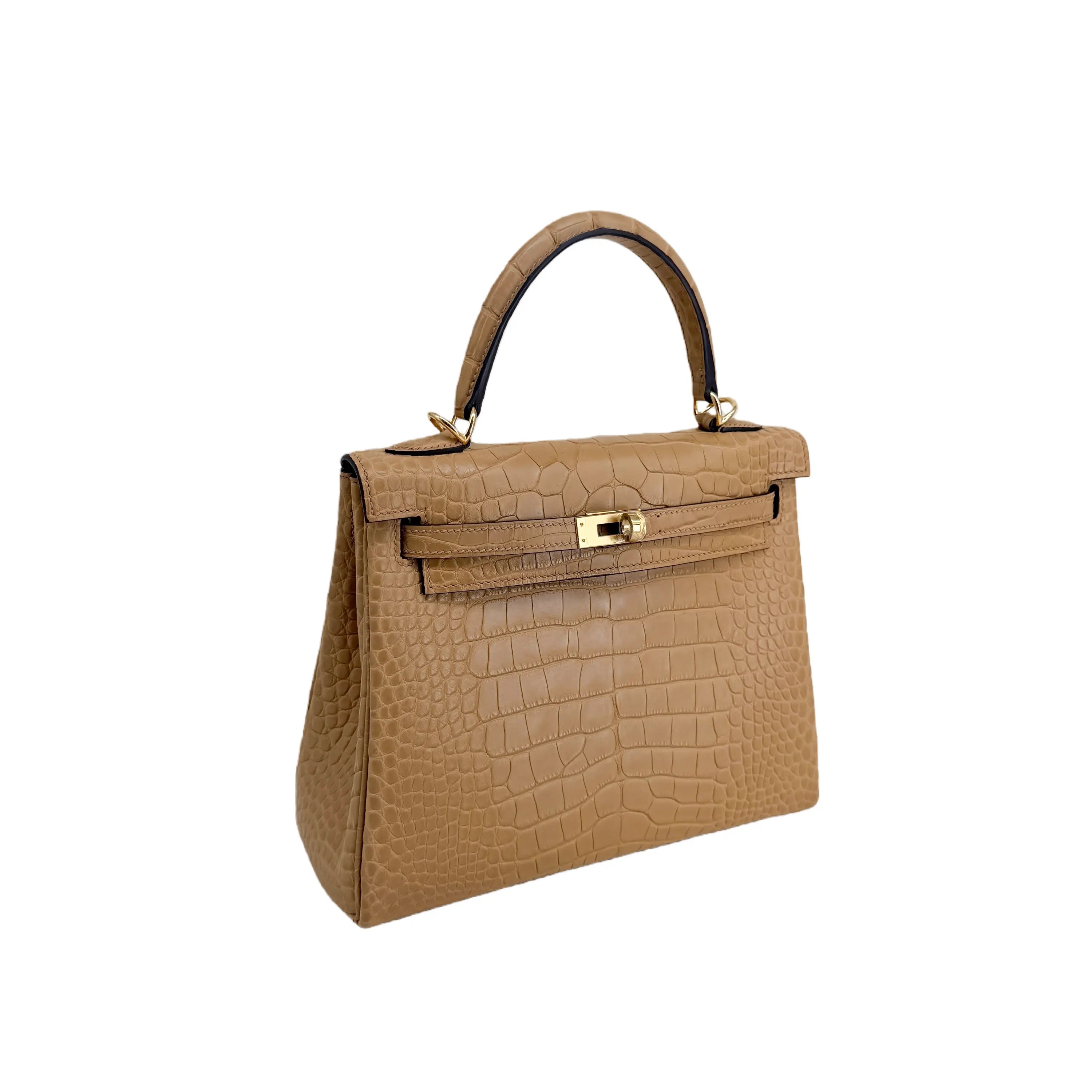 K25 Trench Matte Alligator Gold Hardware