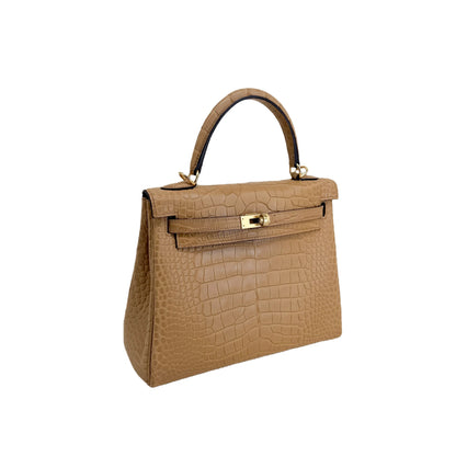 K25 Trench Matte Alligator Gold Hardware