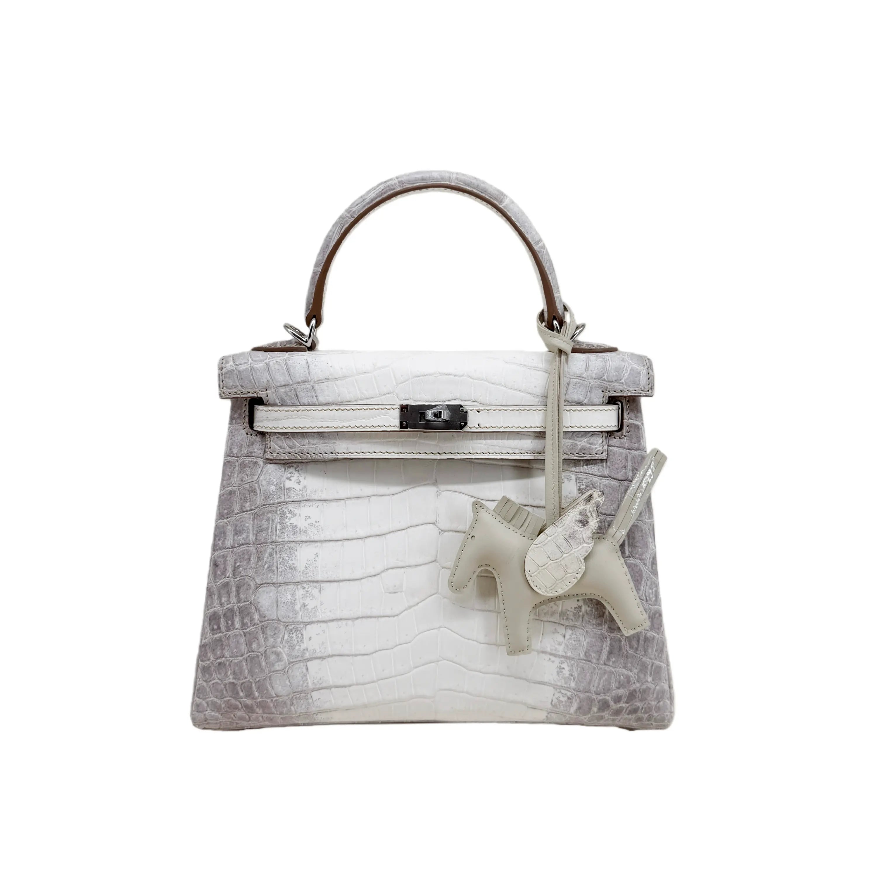 K25 Himalayan Blanc Matte Crocodile PHW – Himalayan White-Gray