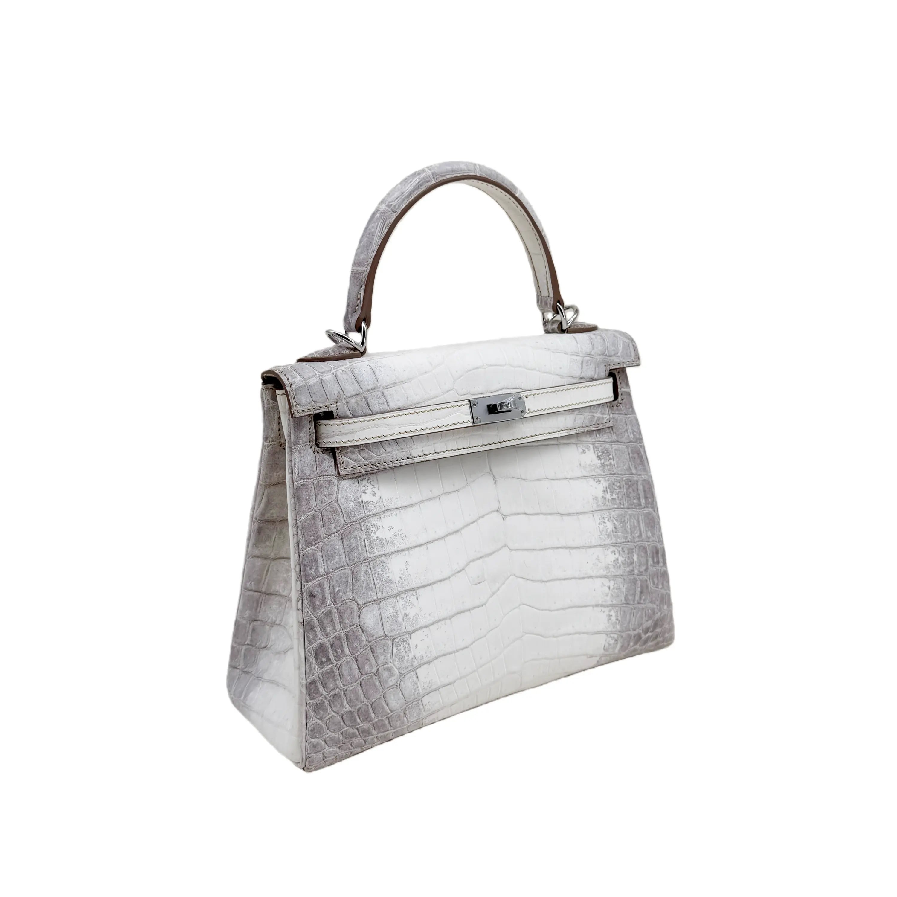 K25 Himalayan Blanc Matte Crocodile PHW – Himalayan White-Gray