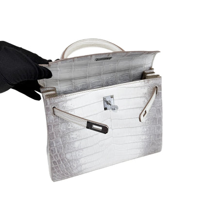 K25 Himalayan Blanc Matte Crocodile PHW – Himalayan White-Gray