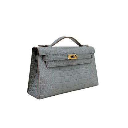 MK I 22 Gris Perle Matte Alligator GHW – Pearl-Gray Exotic Mini