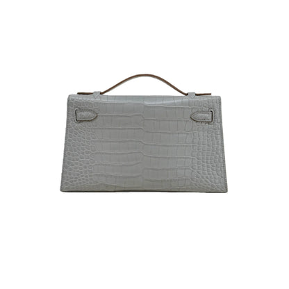 MK I 22 Gris Perle Matte Alligator GHW – Pearl-Gray Exotic Mini