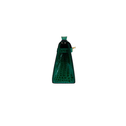 MK I 22 Emerald Green Lisse Alligator Gold Hardware