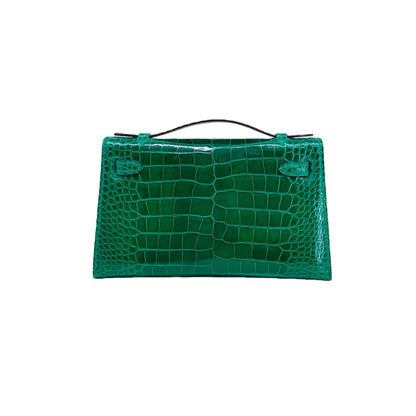 MK I 22 Emerald Green Lisse Alligator Gold Hardware