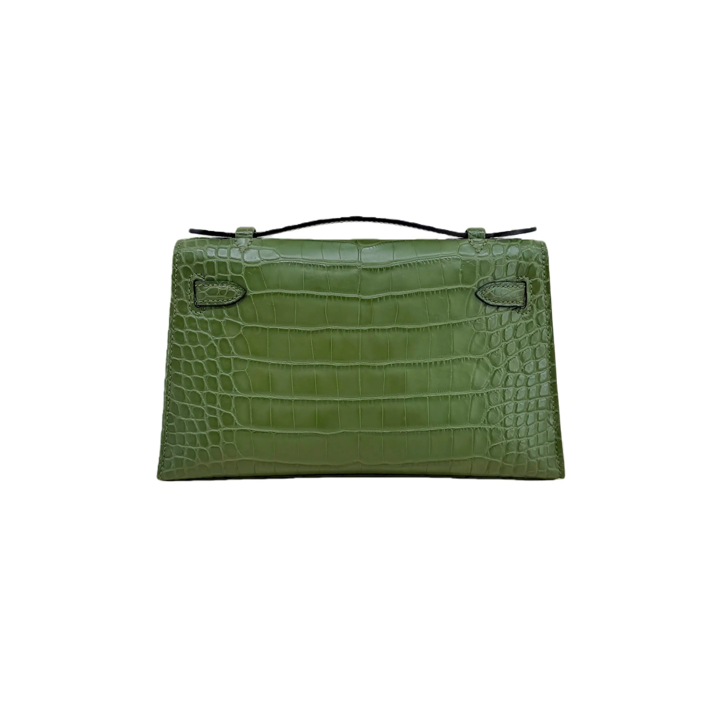 MK I 22 Vert Olive Matte Alligator Gold Hardware