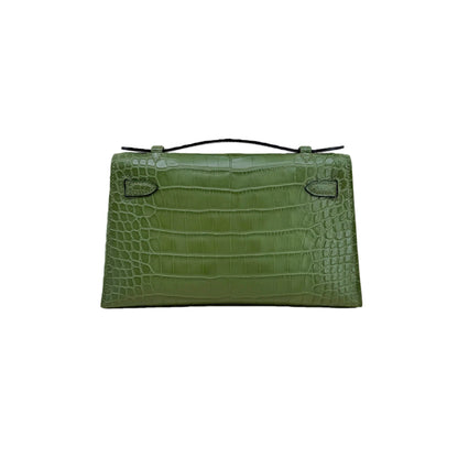 MK I 22 Vert Olive Matte Alligator Gold Hardware