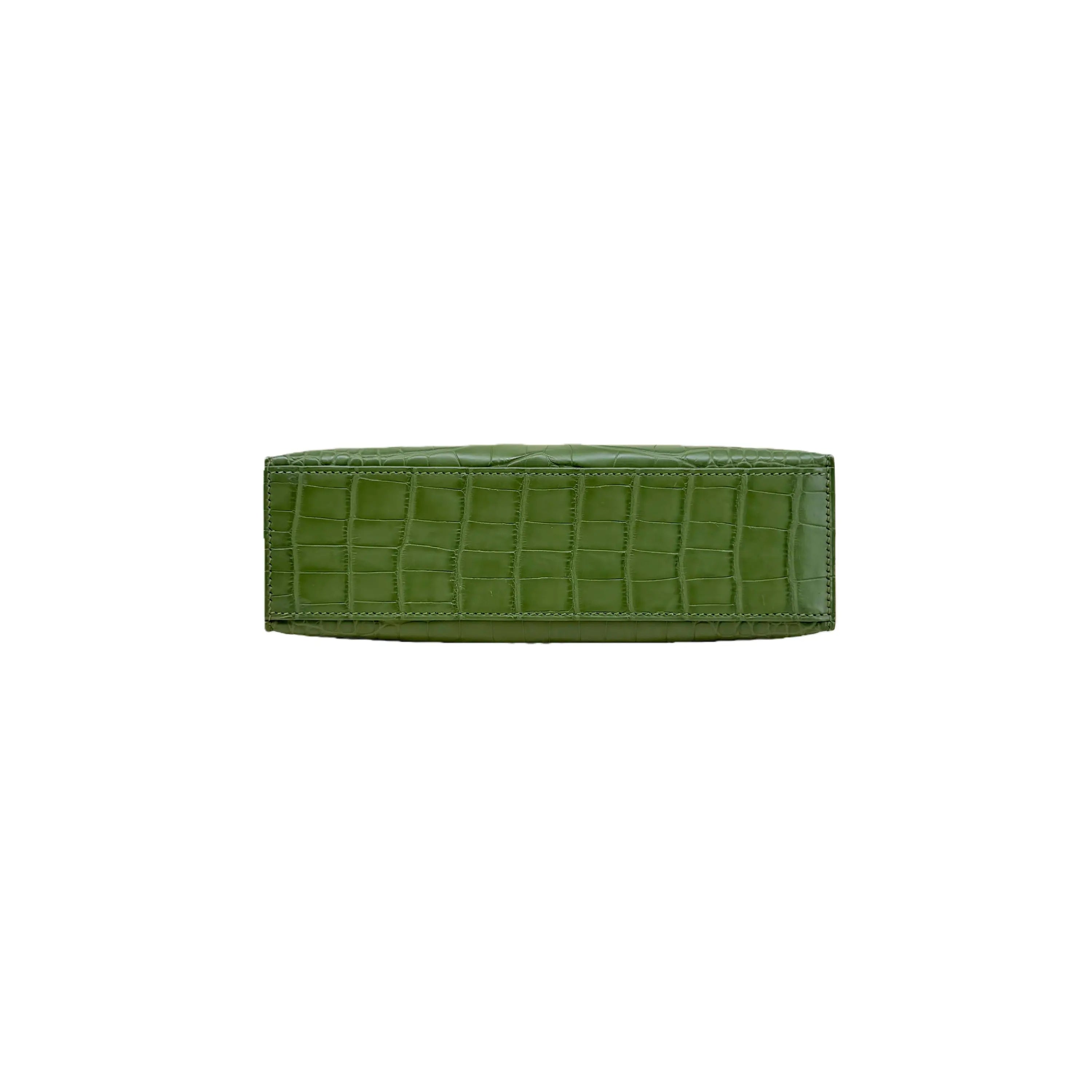 MK I 22 Vert Olive Matte Alligator Gold Hardware