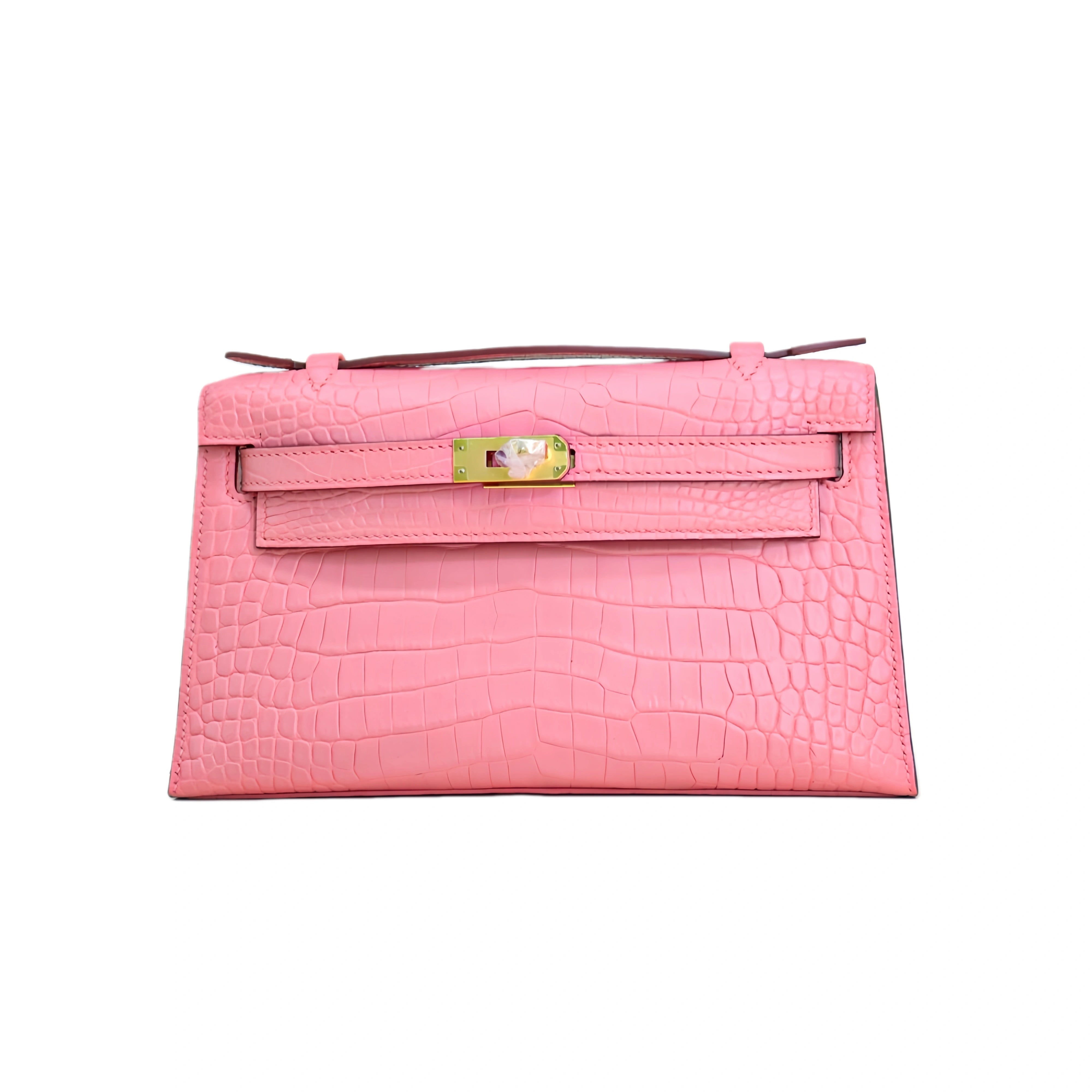 MK I 22 Matte Alligator Handbag Baby Pink