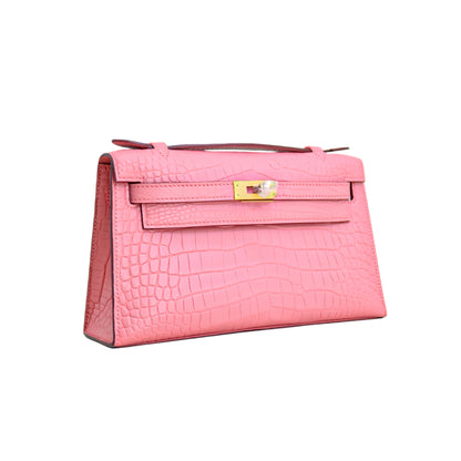 MK I 22 Matte Alligator Handbag Baby Pink