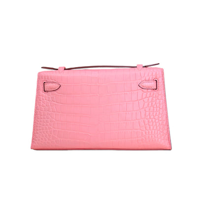 MK I 22 Matte Alligator Handbag Baby Pink