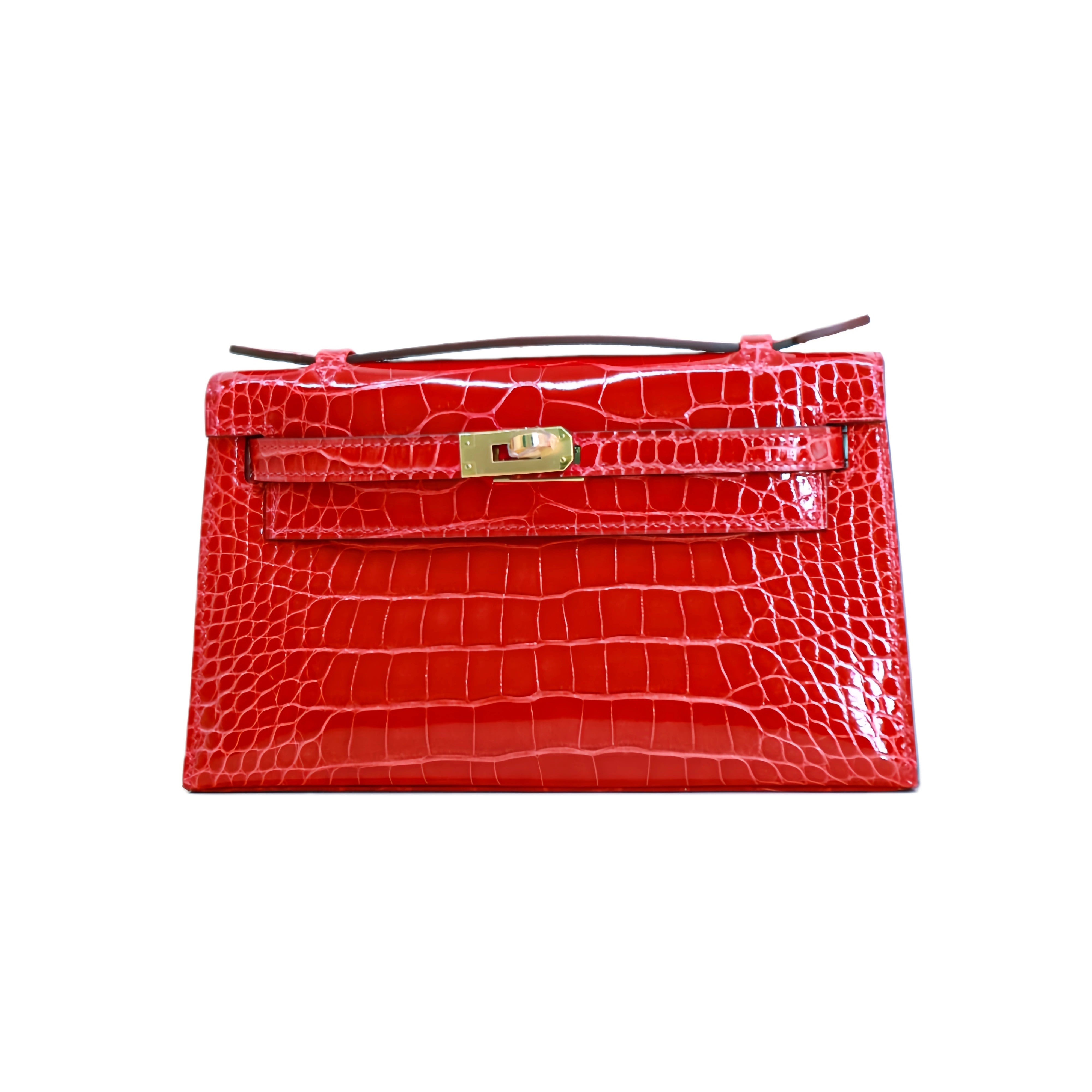 MK I 22 Lisse Alligator Handbag Rouge Vif