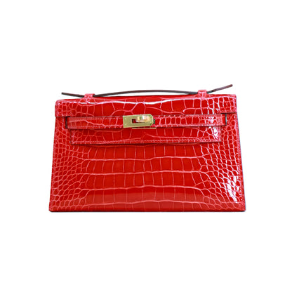 MK I 22 Lisse Alligator Handbag Rouge Vif