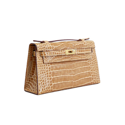 MK I 22 Lisse Alligator Handbag Miel