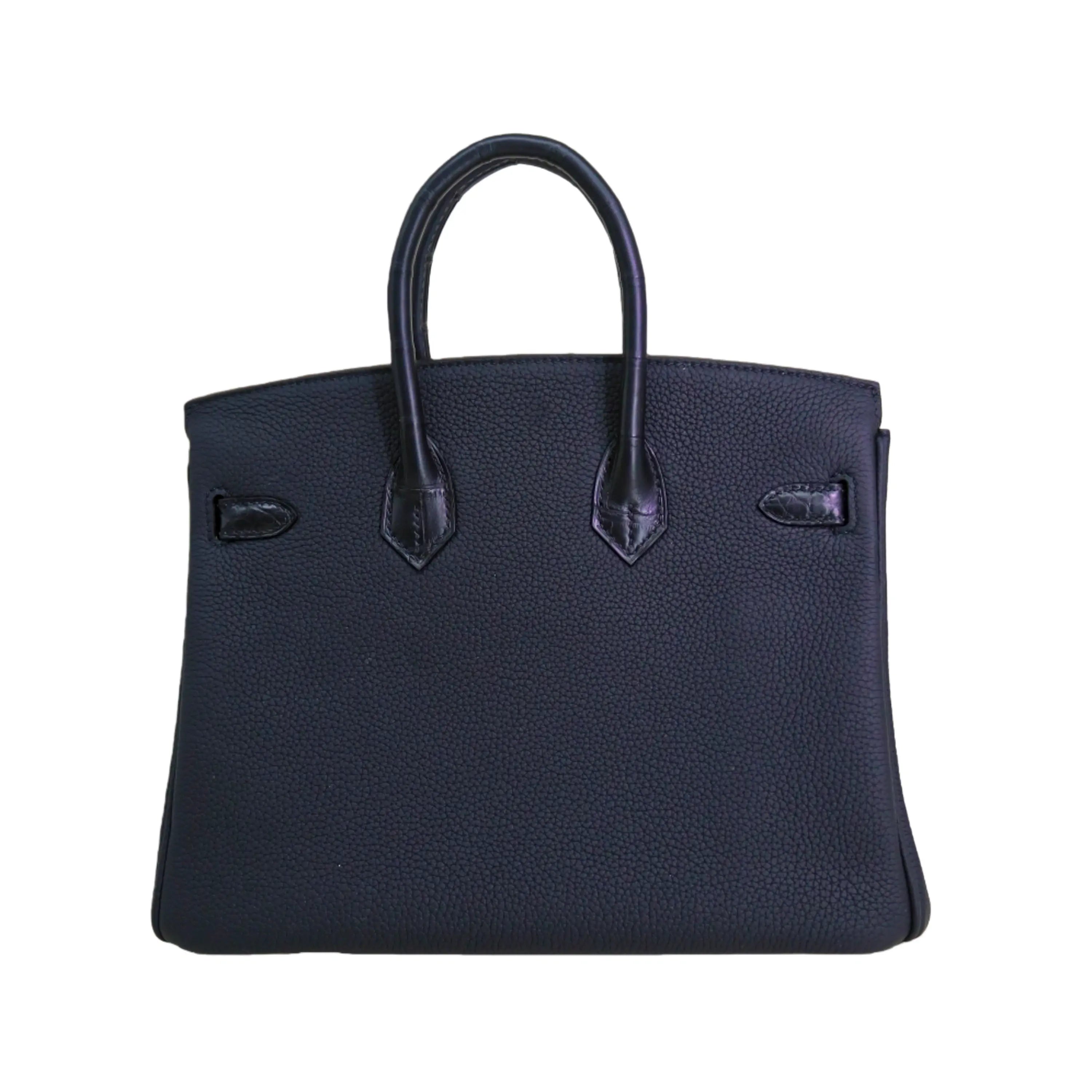 BK 25 Alligator mississippiensis & Togo Calfskin in Black